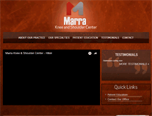 Tablet Screenshot of marraortho.com